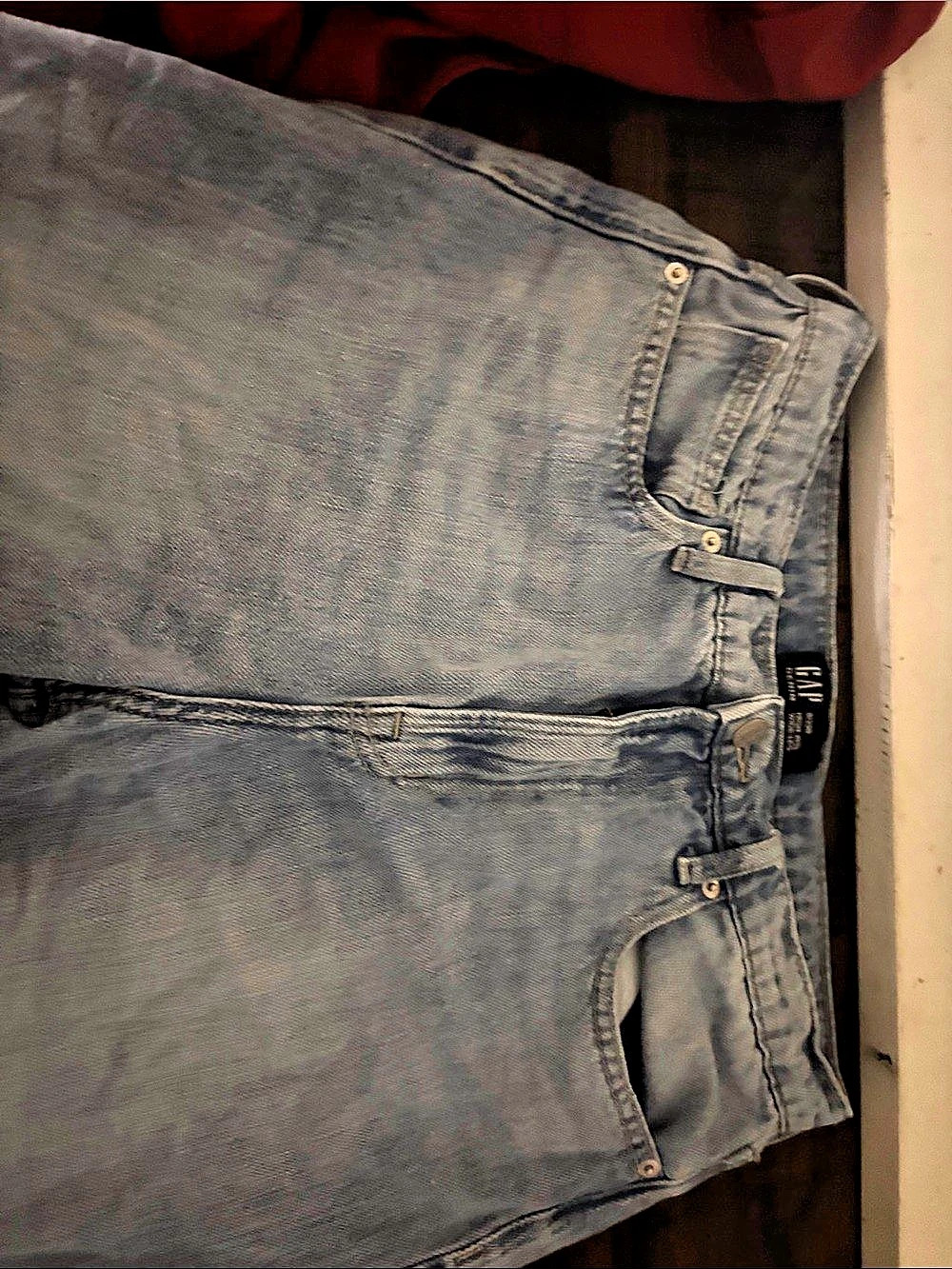 Gap Women's Straight Leg Jeans in Blue - Picture 2 of 3